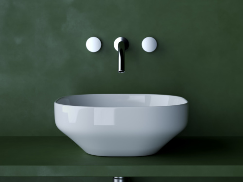 Раковина из сантехнического фарфора Ceramica Nova ELEMENT CN5032 40х40 накладная цвет белый без отверстий под смеситель - фото 5