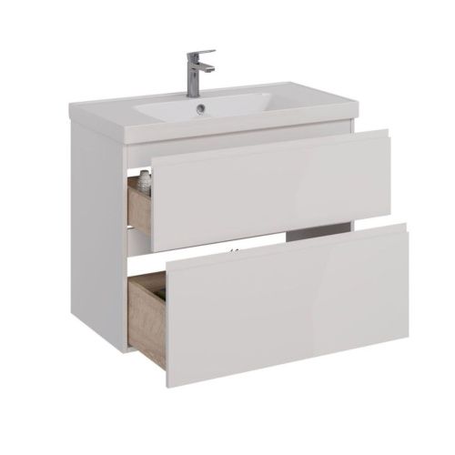 Тумба под раковину LeMark Veon LM01V90T 90х40 напольная цвет белый - фото 2