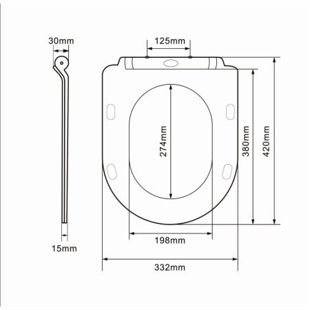 Сиденье для унитаза Orange C01-003w