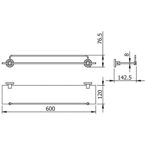 Полка Langberger BURANO 11051F - фото 2