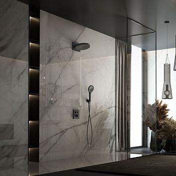 Душевая система Vincea VSFW-3I21T1MB встраиваемая в стену цвет черный с термостатом