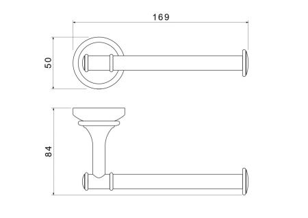 Бумагодержатель Aquatek КЛАССИК AQ4508MB