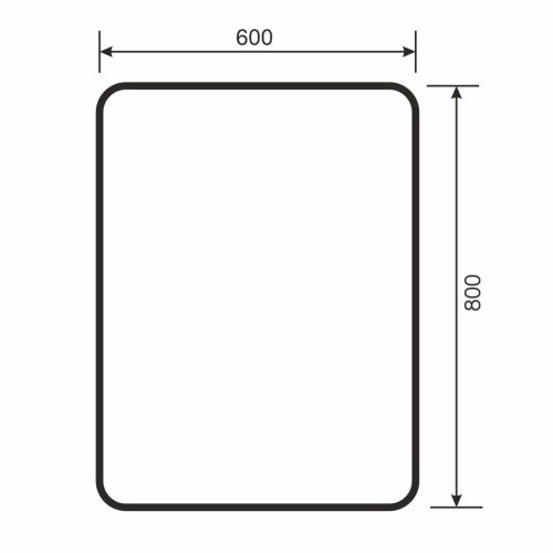Зеркало с подсветкой и антизапотевателем Uperwood Modul 3049345674 60х80 подвесное - фото 3