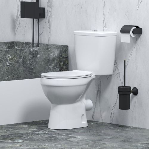 Унитаз напольный с бачком Niagara Brava NG-9901 белый с сиденьем микролифт безободковый душевой смыв - фото 5