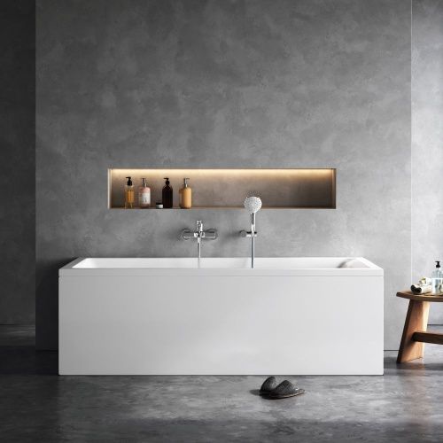 Ванна акриловая Am.Pm Gem W93A-180-080W-A 180х80 пристенная прямоугольная без каркаса - фото 4