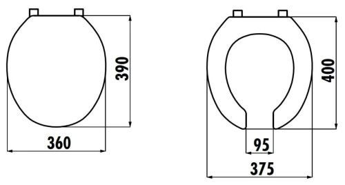 Крышка сиденье Creavit  KC0403.01.0000E - фото 2