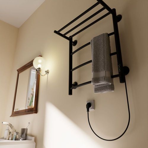 Полотенцесушитель электрический Маргроид Вид 4 04-6050-1051-9005R 55х60 черный - фото 3