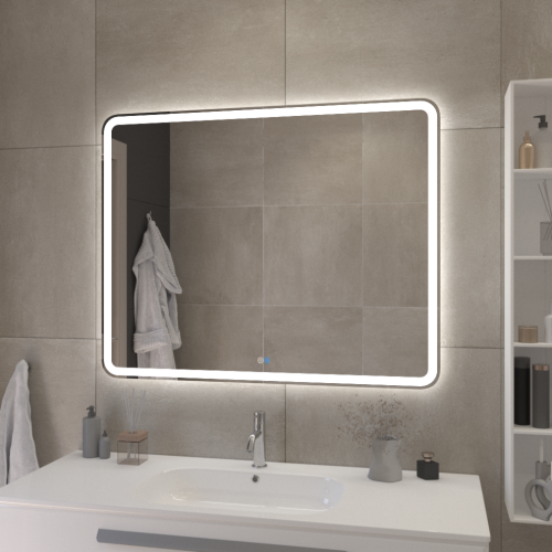 Зеркало с подсветкой Cezares CZR-SPC-MC-1000-800-RGB-TCH 100х80 подвесное - фото 5