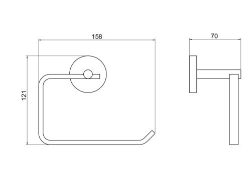 Бумагодержатель Aquatek БЕТТА AQ4608MB - фото 3
