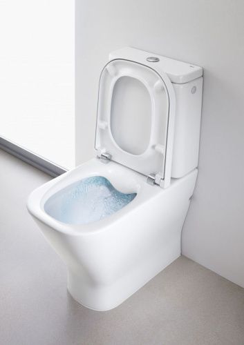 Чаша унитаза напольная Roca The gap 734273700H цвет белый без бачка без сиденья безободковая смыв торнадо - фото 4