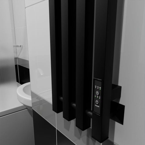 Полотенцесушитель электрический Altasan АргоЛюксПроф АргоЛюксПроф12021ЧМ 20х120 черный - фото 4