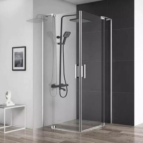 Душевая стойка ALMAes GaLaxy SDI-1801 настенная цвет черный с термостатом - фото 3