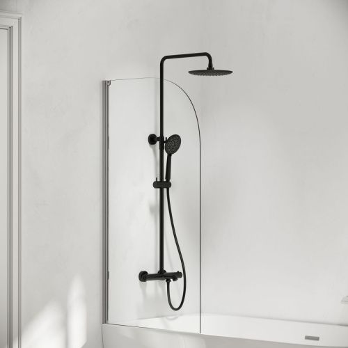 Душевая стойка Sancos Game SC3001LMB настенная цвет черный с термостатом - фото 3