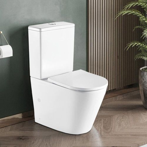 Унитаз-компакт напольный с бачком WesnaArt Ray 104-RAY11 белый с сиденьем микролифт безободковый каскадный смыв - фото 3