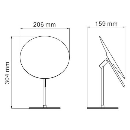 Зеркало косметическое WasserKRAFT 1002