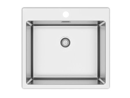 Кухонная мойка Ukinox Techno TEB550.505 -GT10P 50х55 цвет нержавеющая сталь поверхность брашированная