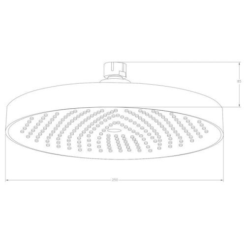 Верхний душ Voda VTS02Black черный - фото 3