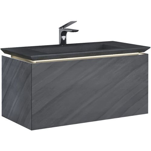 Тумба под раковину Jorno INCLINE Inc.01.100/P/Bet/JR 100х50 подвесная цвет серый