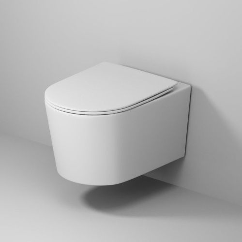 Унитаз подвесной Grossman Торнадо GR-4499MSQ белый с сиденьем микролифт безободковый смыв торнадо - фото 5