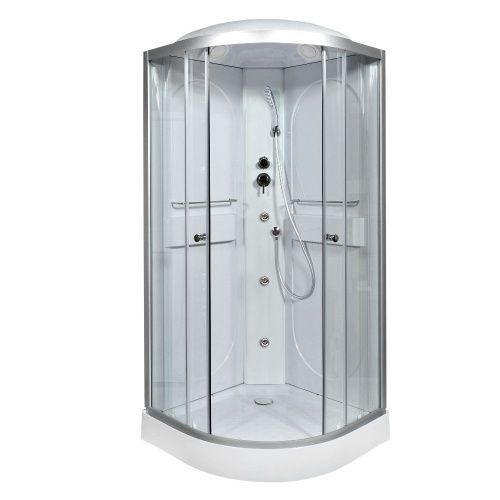 Душевая кабина AvaCan L608GM 80х80 четверть круга с крышей ориентация универсальная - фото 2