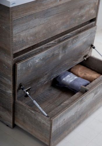 Тумба под раковину Art&Max FAMILY Family-900-3C-PIA-PE 90х50 напольная цвет серый - фото 3