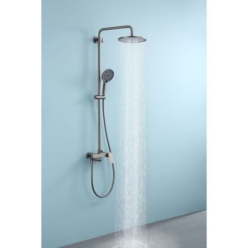 Душевая стойка Raglo R03 R03.24.09 настенная цвет серый - фото 5