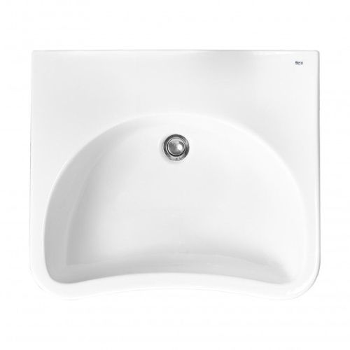 Раковина из сантехнического фарфора Roca Access ZRU9307660 60х60 подвесная цвет белый - фото 3