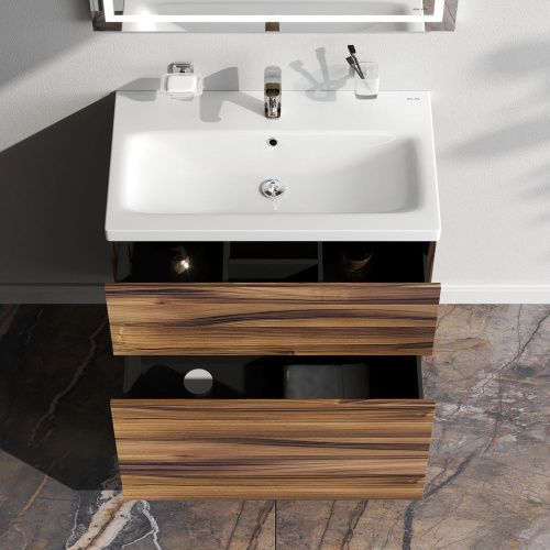 Тумба под раковину Am.Pm Gem M90FSX0752HF 80х40 напольная цвет коричневый - фото 3