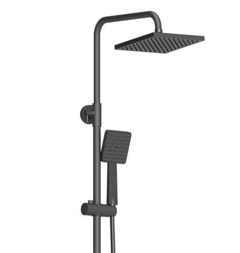 Душевая стойка Tokito Rain TOK-RAI-1014BL настенная цвет черный - фото 4