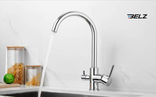 Смеситель для кухни BELZ B76801 на столешницу хром - фото 3