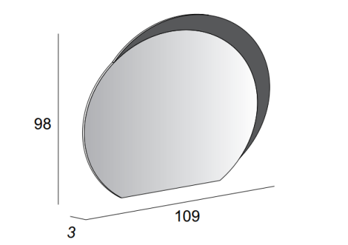 Зеркало с подсветкой Cezares 44773 110х100 подвесное - фото 5