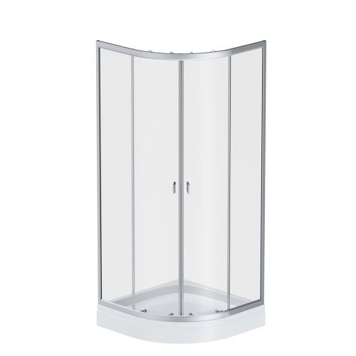 Душевой уголок Am.Pm X-Joy W88E-205-080MT64 80х80 стекло прозрачное профиль хром с поддоном - фото 2