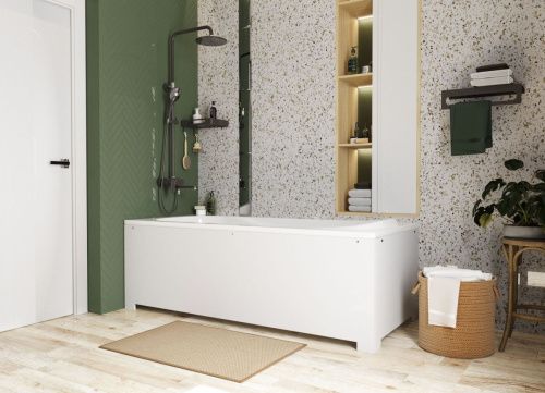 Ванна из литьевго мрамора Эстет Альфа ФР-00014392 170х75 пристенная прямоугольная - фото 5