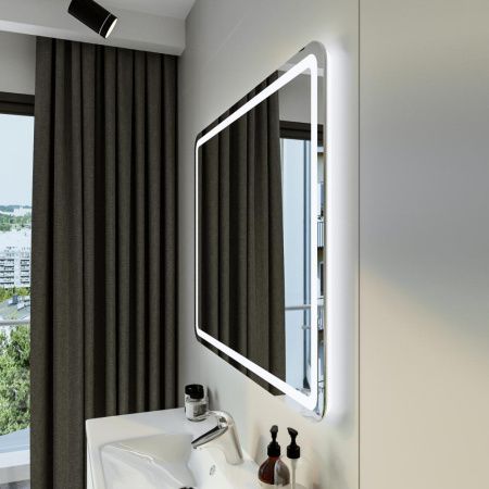 Зеркало с подсветкой Бриклаер Эстель 4627125414237 100х80 подвесное