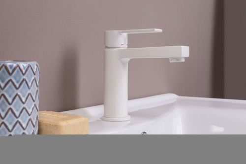 Смеситель Paffoni Ringo RIN071BO на раковину белый - фото 4