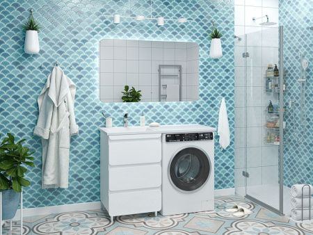 Тумба под раковину Misty Чегет П-Чег-01055-01Н3Я 60х50 напольная цвет белый