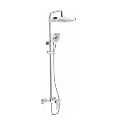 Душевая стойка Rose R1836-6 настенная цвет хром - фото 2