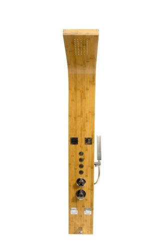 Душевая панель Denberg LT-202 настенная цвет коричневый с термостатом - фото 4