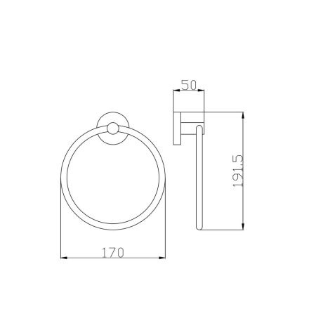 Полотенцедержатель RavSlezak Colorado COA0104MGK
