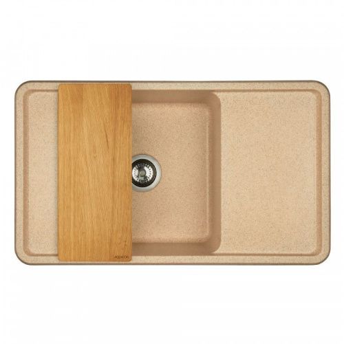 Кухонная мойка Aquaton Беллис 1A724832BS220 85х50 цвет бежевый - фото 3
