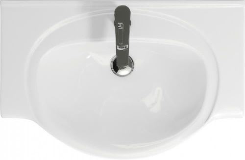 Раковина из сантехнического фарфора Onika Erica UM-ERI70/1 70х50 накладная цвет белый 1 отверстие под смеситель - фото 3