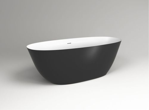 Ванна из искусственного камня Plumberia Selection Veloma VELOMA 170BN 170х75 отдельностоящая овальная с ножками - фото 3