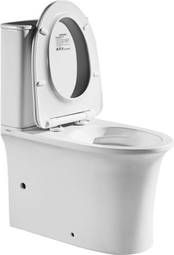 Чаша унитаза напольная Arrow AB2230H цвет белый без бачка с сиденьем микролифт безободковая каскадный смыв - фото 2