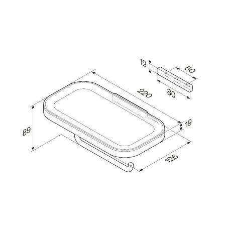 Бумагодержатель Am.Pm Func A8F341400