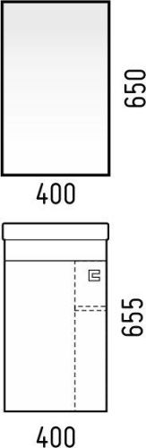 Зеркало-шкаф Corozo Комо SD-00000290 40х70 подвесной цвет белый - фото 2