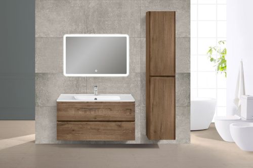 Тумба под раковину Vincea Vico VMC-2V100VO 100х50 подвесная цвет коричневый - фото 2