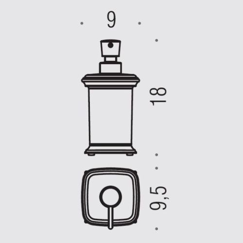 Дозатор Colombo Portofino B9326.CR2-VAN - фото 2