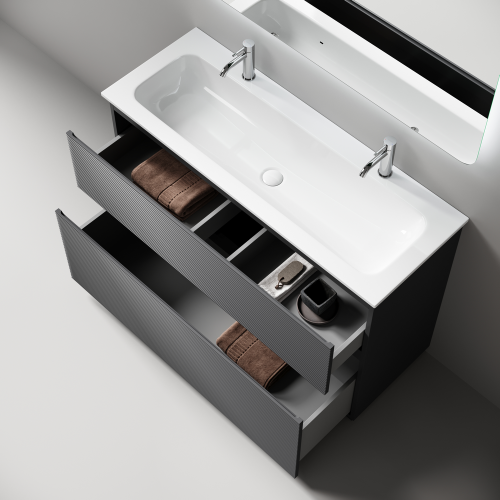 Тумба под раковину Sancos FOLK Floor FL120FGS 120х40 напольная цвет серый - фото 2