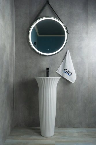 Раковина керамическая Gid Autonomo 81113 40х40 напольная цвет белый 1 отверстие под смеситель - фото 5