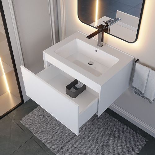 Тумба с раковиной Uperwood Parma Premium 39330205460 70х50 цвет белый - фото 4